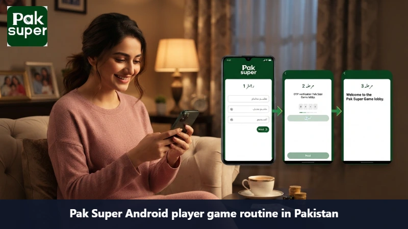 Pak Super Android player game routine in Pakistan